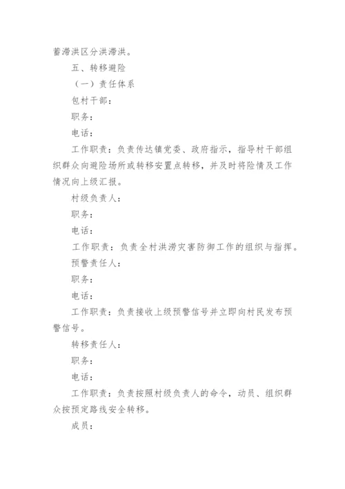 乡镇防汛抗旱应急方案.docx