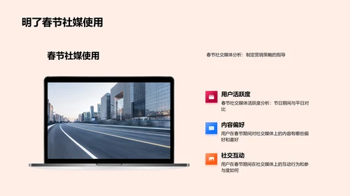 春节社媒运营报告PPT模板