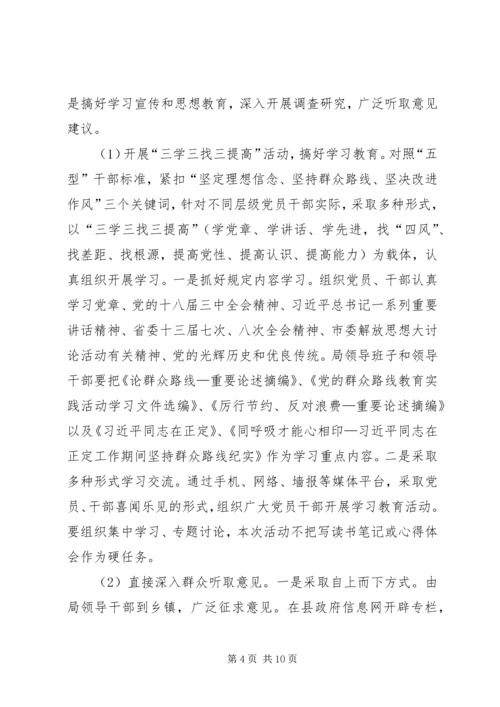 党的群众路线活动实施方案.docx