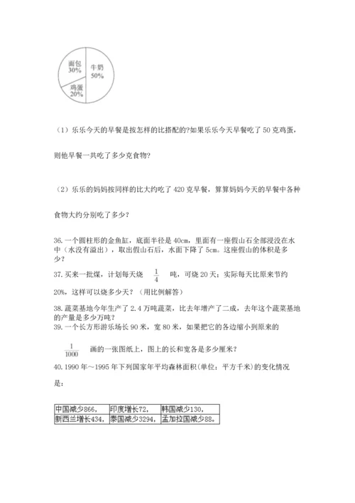 六年级小升初数学解决问题50道附答案【夺分金卷】.docx