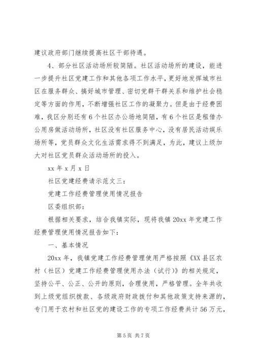 社区党建经费请示范文.docx