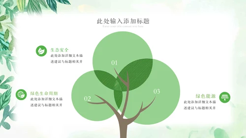 植物生长绿芽小树苗生长发芽成长ppt模板