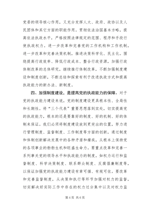 以“三个代表”重要思想指导党的执政能力建设.docx