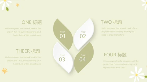 绿色小清新孕期心理保健动态PPT
