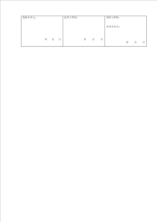 基坑开挖检验批质量验收记录表格