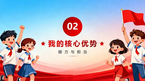 活泼党政卡通风校园共青团竞选团支书PPT模板
