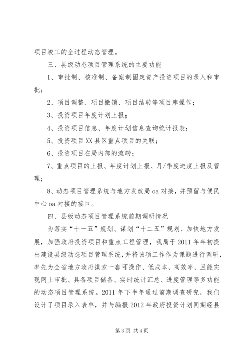 县级项目管理调研报告.docx