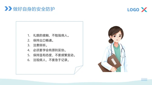 蓝粉色简约病区安全管理PPT模板宣传PPT动态PPT