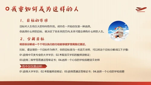 中小学生励志主题班会从小励志立志班会PPT课件