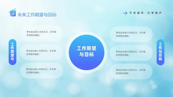 蓝色医疗毛玻璃风护士年终工作总结工作计划PPT护士年终总结
