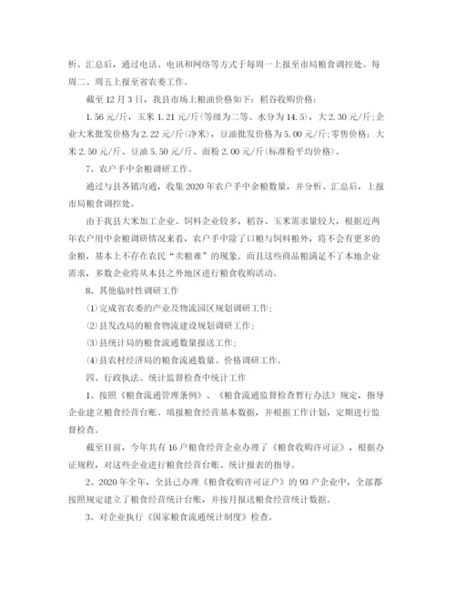 精编之统计员年度工作总结范文.docx