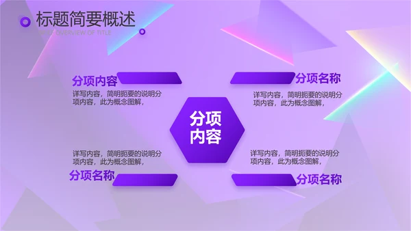 紫色炫彩工作总结汇报商务动态PPT