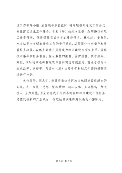 人民政府农田林网建设工作措施(规划).docx