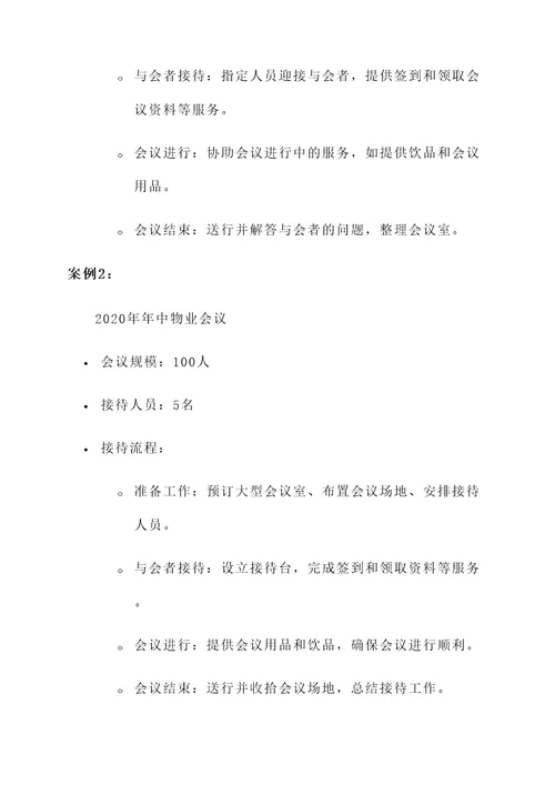 公司物业会议接待方案