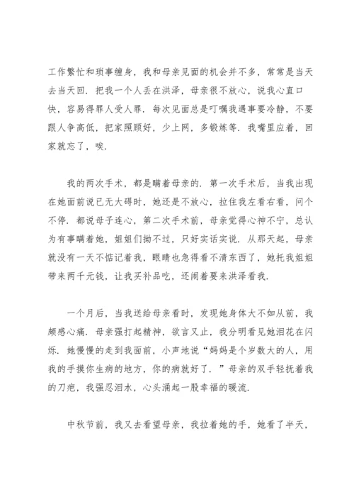 重阳节优秀征文范文（6篇）.docx