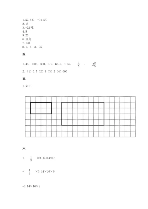 小学六年级数学摸底考试题附参考答案（模拟题）.docx