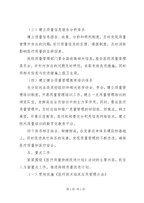 医疗质量持续改进计划活动方案.docx