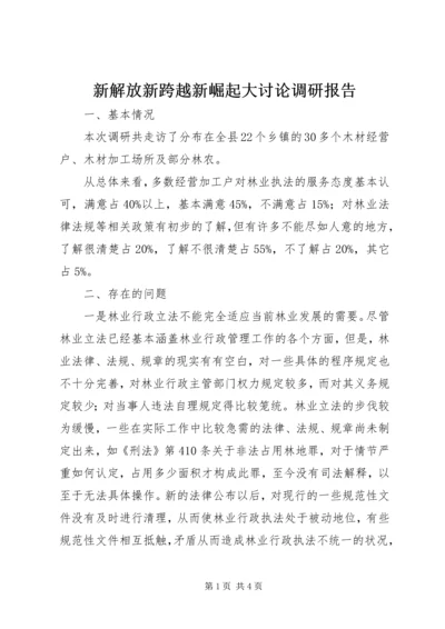 新解放新跨越新崛起大讨论调研报告.docx