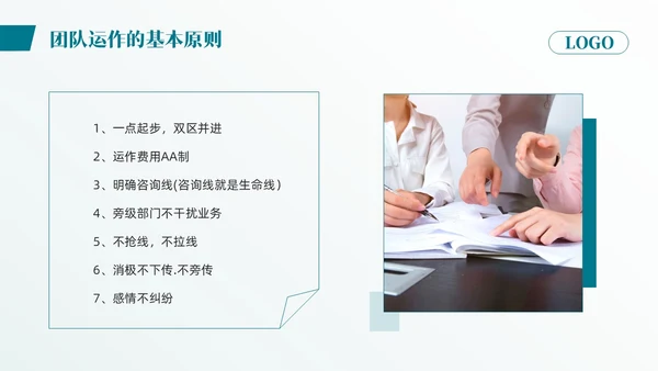 蓝色简约团队建设与团队管理PPT模板宣传PPT动态PPT企业管理