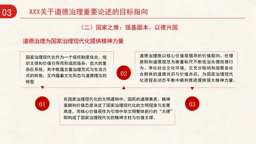 道德治理重要论述的时代意涵关系结构及目标指向专题党课PPT