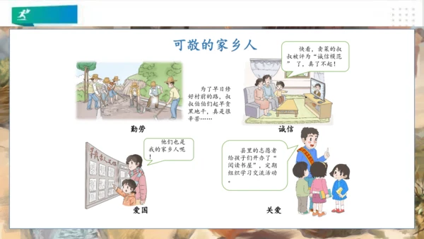 二年级道德与法治上册：第十五课 可敬可爱家乡人 课件（共20张PPT）