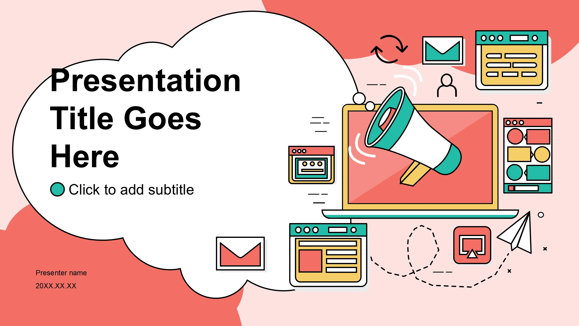 粉色扁平风实习报告总结PPT主题