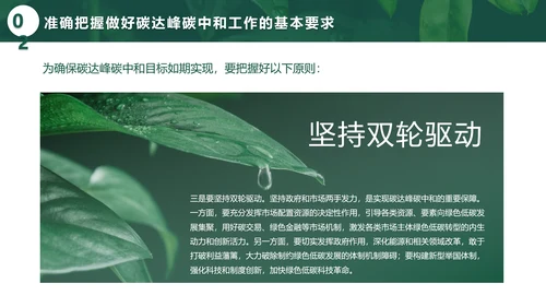 环境保护碳达峰碳中和绿色环保PPT模板