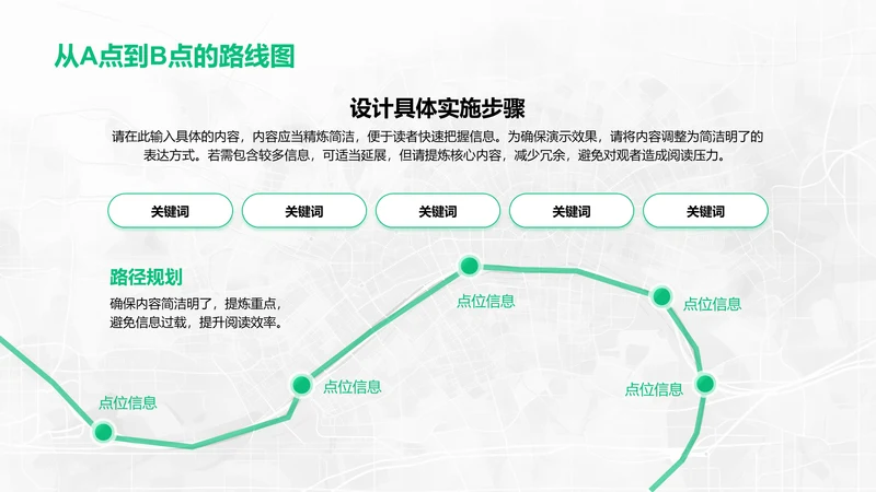 从A点到B点的路线图-线路图PPT
