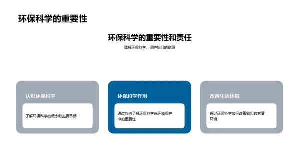 环保科学生活实践