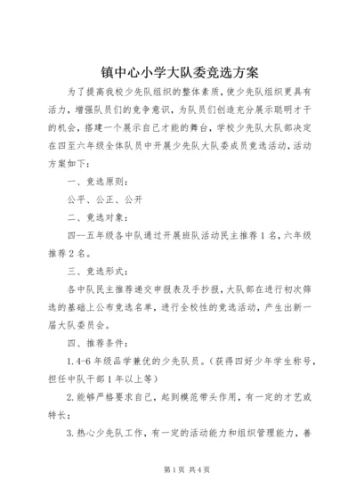 镇中心小学大队委竞选方案.docx