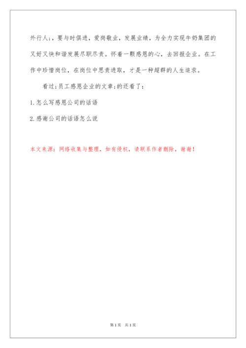 2022员工感恩企业的文章.docx