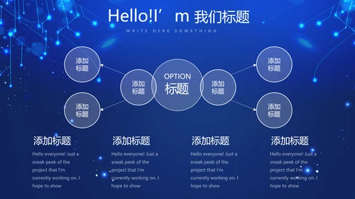 蓝色科技感新起航筑梦未来年终工作总结汇报PPT动态模板