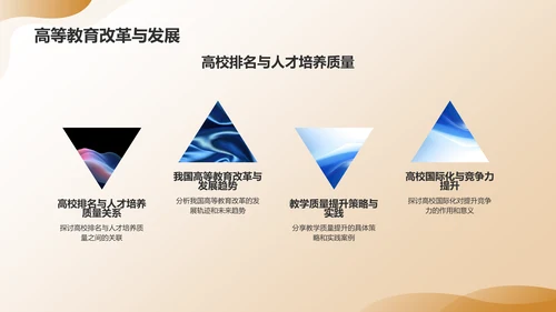 黄色渐变教育年终成果展示PPT模板