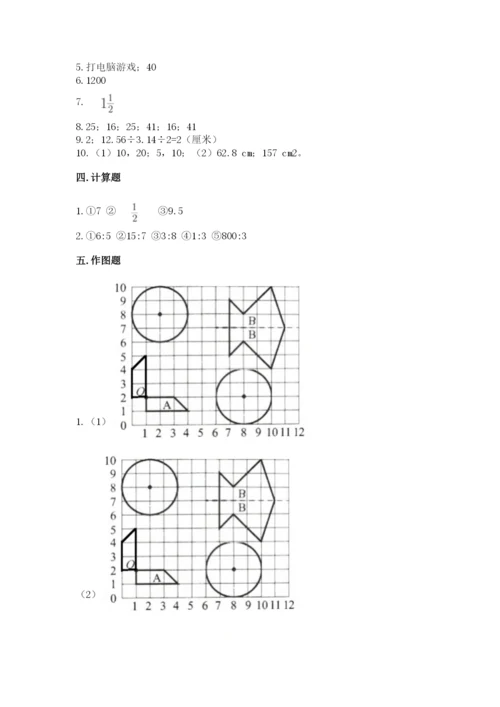 人教版六年级上册数学期末测试卷审定版.docx