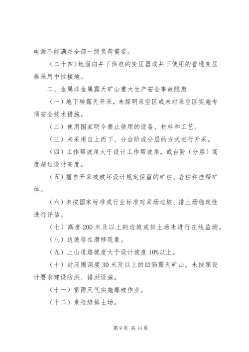 公司一般安全环保事故隐患判定标准.docx
