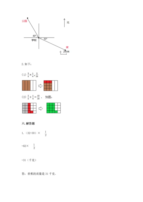 人教版六年级上册数学 期中测试卷（满分必刷）.docx