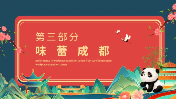 巴适成都旅游成都文旅通用PPT模板
