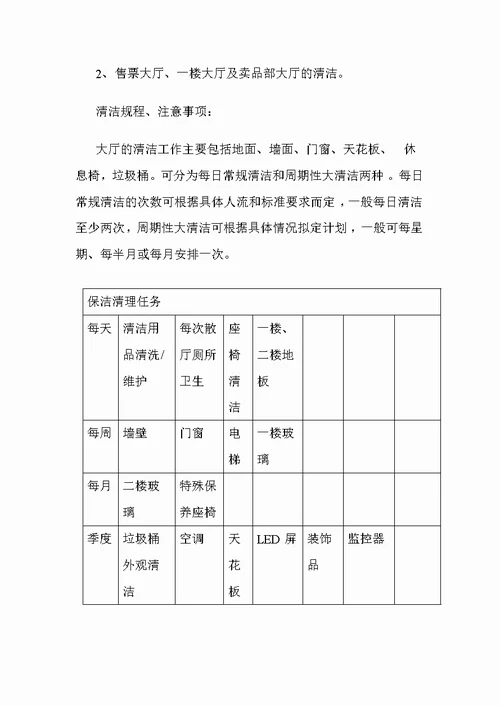 电影院卫生管理制度