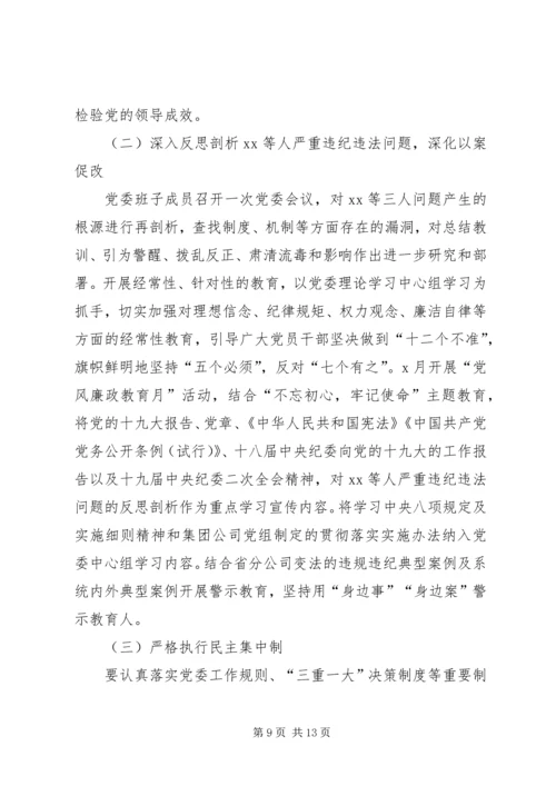 企业领导班子巡视整改专题民主生活会对照检查材料 (2).docx