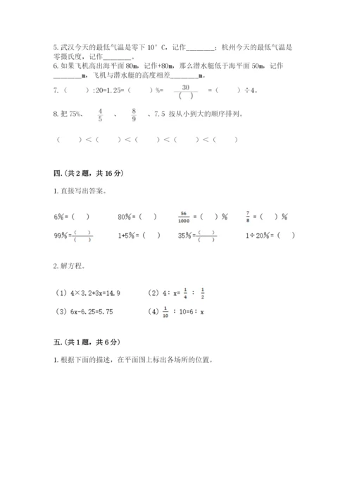 苏教版数学六年级下册试题期末模拟检测卷【有一套】.docx