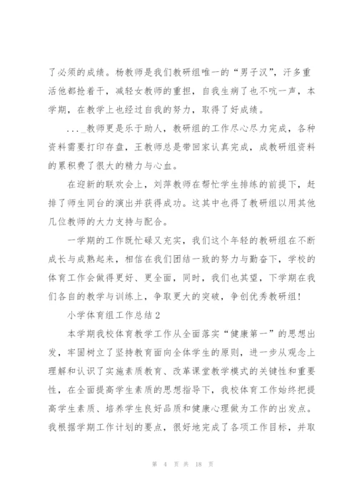 小学体育组工作总结范文5篇.docx