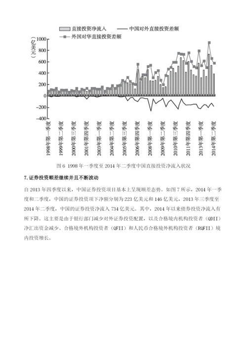 2014年的中国国际收支.docx