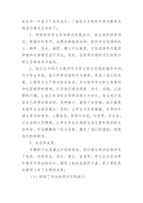 劳动教育实践活动总结范文.docx