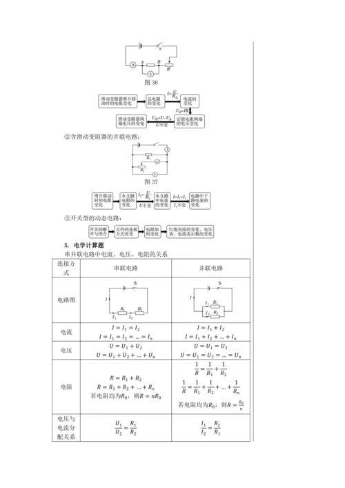 【轻松备课】人教版物理九年级上 期末总复习 教学详案