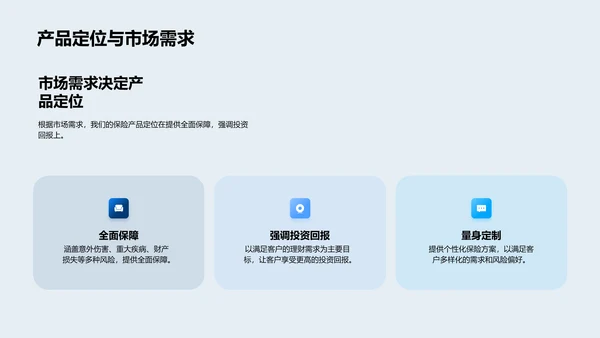 保险产品解析报告PPT模板