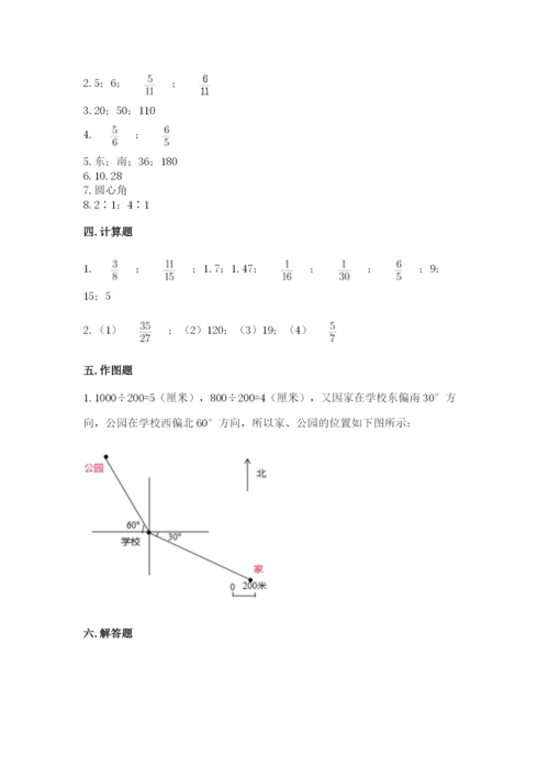 人教版六年级上册数学期末测试卷往年题考.docx