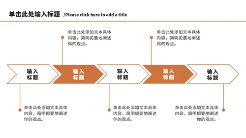 橘色工作汇报总结ppt模板
