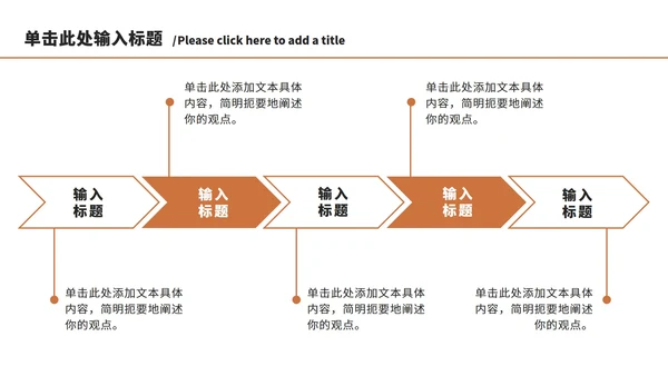 橘色工作汇报总结ppt模板