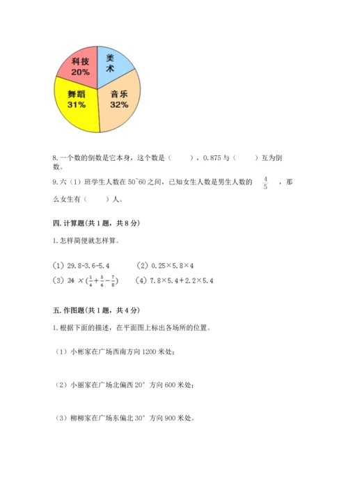 小学数学六年级上册期末测试卷（各地真题）word版.docx