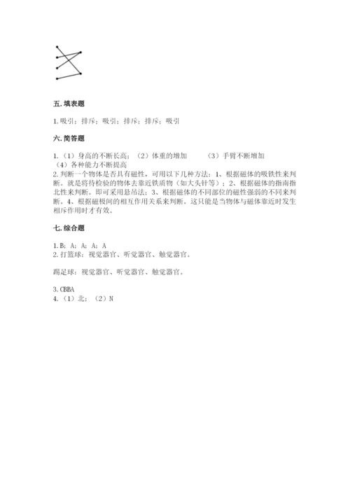 教科版二年级下册科学知识点期末测试卷含答案【巩固】.docx